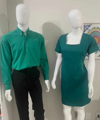 Camisa e Vestido Verde